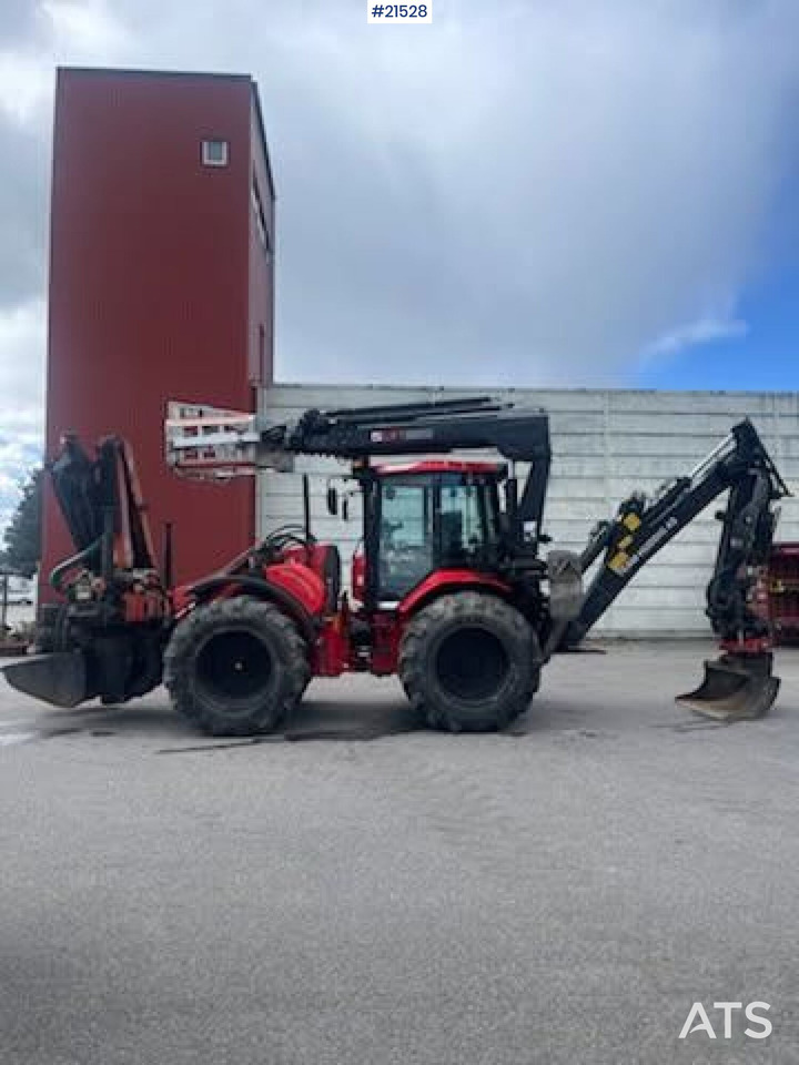 Huddig 1260C Traktorgraver m/ Palfinger kran, Lift, rototilt og skuffe - Backhoe loader: picture 2 Huddig 1260C Traktorgraver m/ Palfinger kran, Lift, rototilt og skuffe - Backhoe loader: picture 2