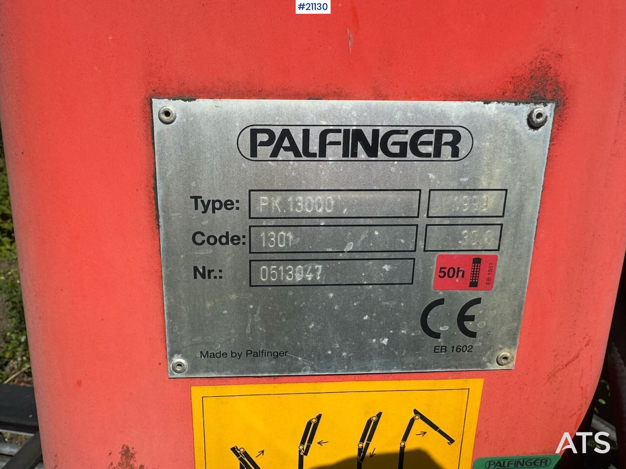 Loader crane for Truck Palfinger PK 13000: picture 8 Loader crane for Truck Palfinger PK 13000: picture 8