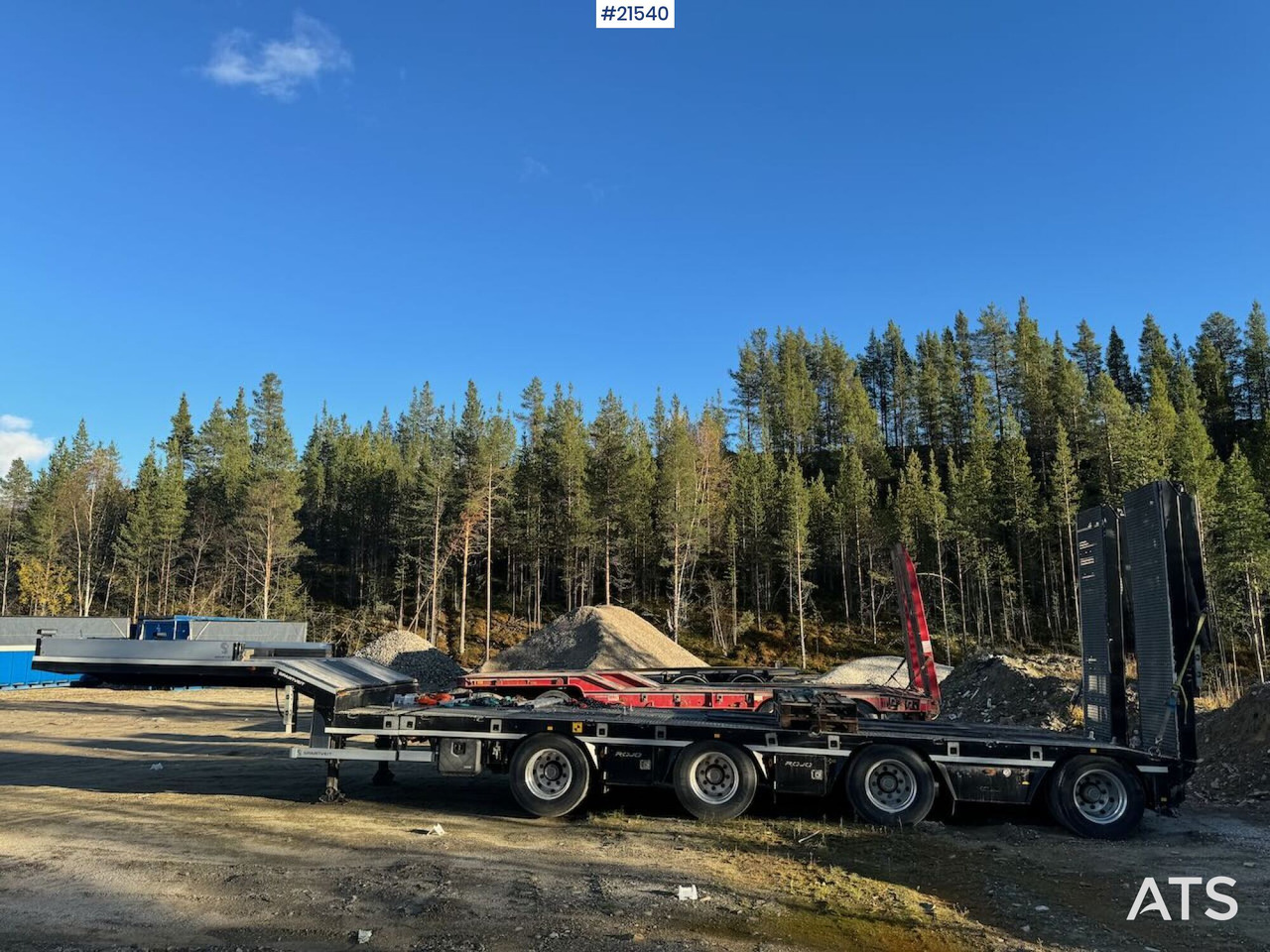 Rojo 2021 Rojo Maskinsemi m/ hydrauliske kjørebruer - Low loader semi-trailer: picture 4 Rojo 2021 Rojo Maskinsemi m/ hydrauliske kjørebruer - Low loader semi-trailer: picture 4