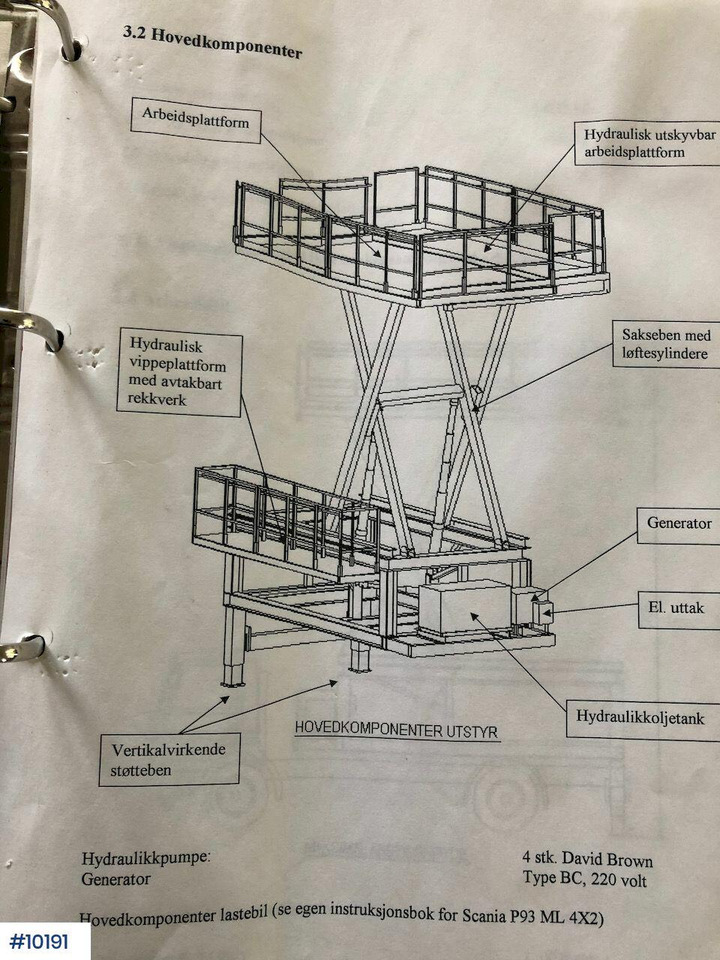 Truck mounted aerial platform Scania P93: picture 16