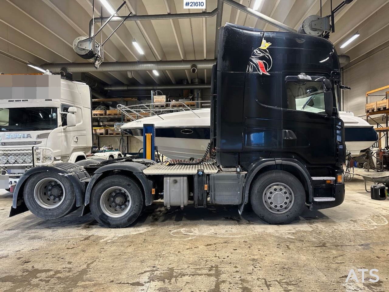 Scania R620 6x2 trekkvogn m/ tipphydraulikk og opplegg for asfaltpåbygg. Clutch byttet i juni. SE VIDEO. - Tractor unit: picture 3 Scania R620 6x2 trekkvogn m/ tipphydraulikk og opplegg for asfaltpåbygg. Clutch byttet i juni. SE VIDEO. - Tractor unit: picture 3