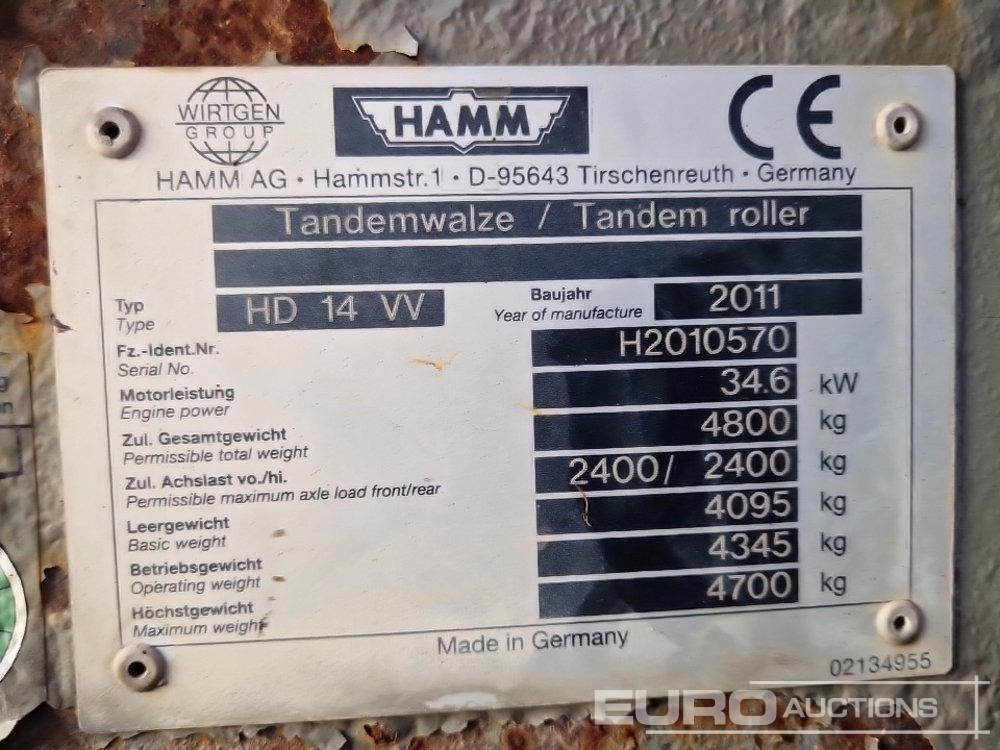 Roller 2011 Hamm HD14VV: picture 29 Roller 2011 Hamm HD14VV: picture 29