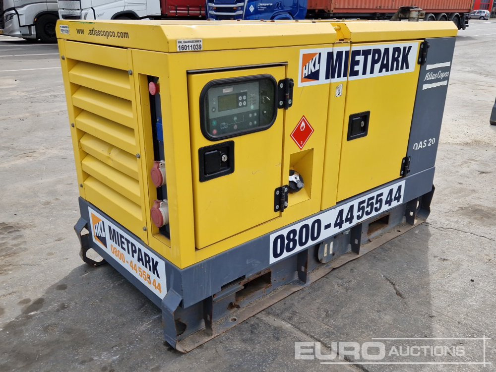 2016 Atlas Copco QAS20 - Generator set: picture 1 2016 Atlas Copco QAS20 - Generator set: picture 1
