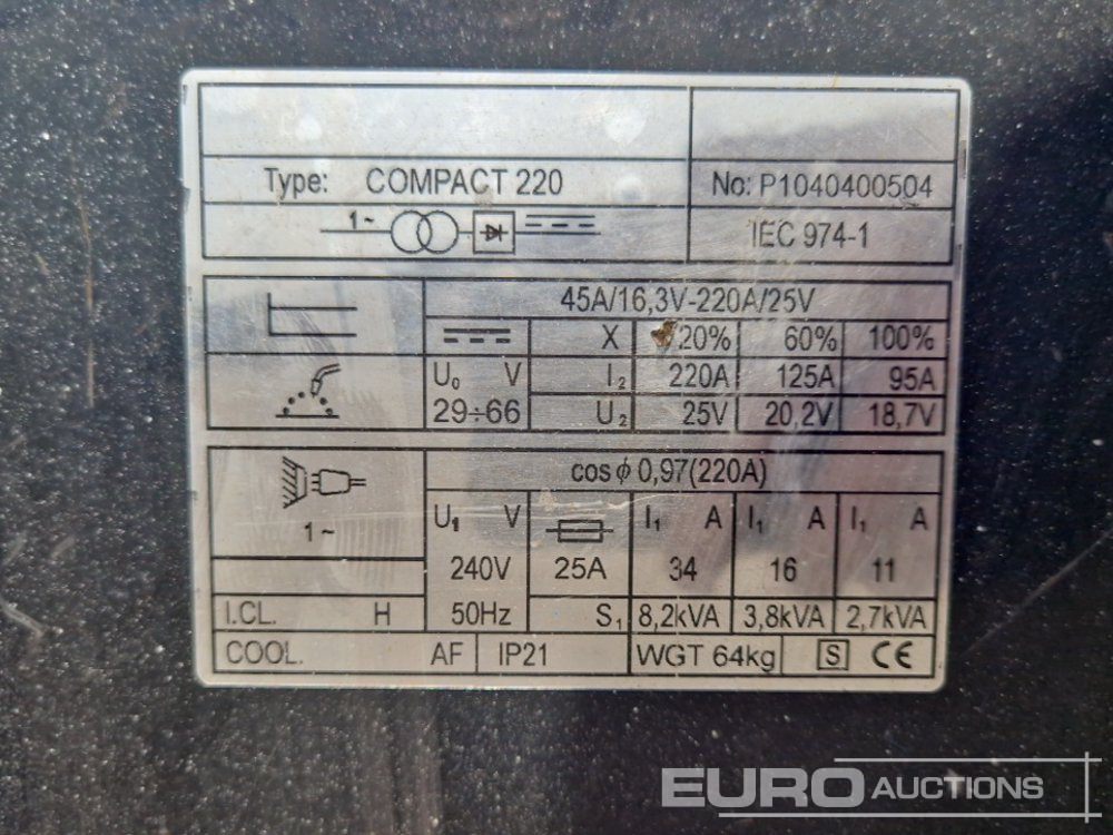 Generator set Lincoln 220 MIG, Electric Welder: picture 7
