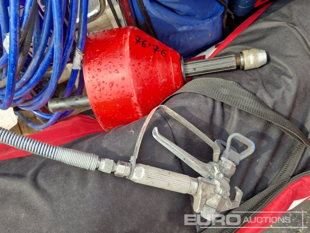 Construction equipment Pallet Of Assorted Electric Tools, Paint Spray System: picture 6