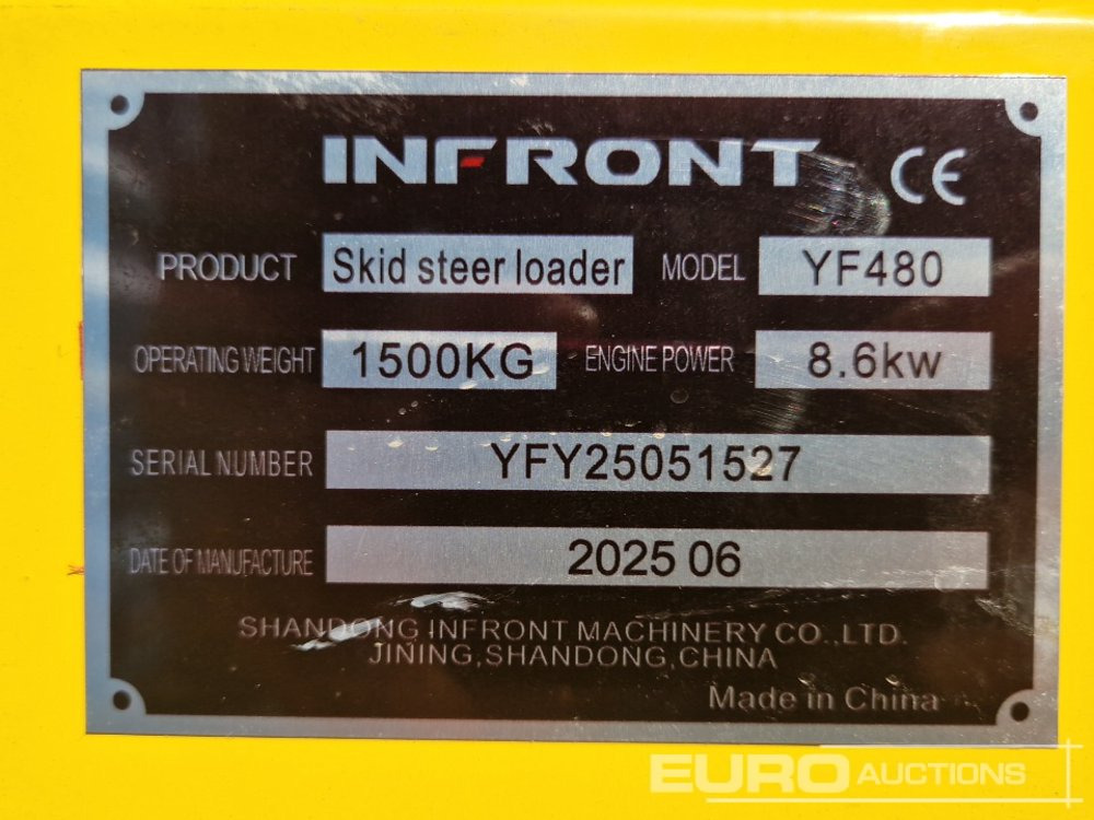 Skid steer loader Unused 2025 Infront YF480: picture 20