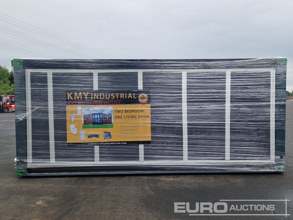 Unused 2025 KMY INDUSTRIAL Expandable Container House, Two Bedrooms, One Living Room, Shower Room, Washbasin, Toilet, L-Shaped Cabinet, Unfoled Size:l5800*W6300*H2480mm - Construction container: picture 2 Unused 2025 KMY INDUSTRIAL Expandable Container House, Two Bedrooms, One Living Room, Shower Room, Washbasin, Toilet, L-Shaped Cabinet, Unfoled Size:l5800*W6300*H2480mm - Construction container: picture 2