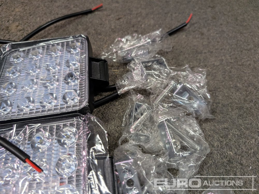 Construction equipment Unused LED Work Lights, 48w, 12V/24V, Adjustable Bracket, IP67 Waterproof, 6000k White (10 of): picture 7