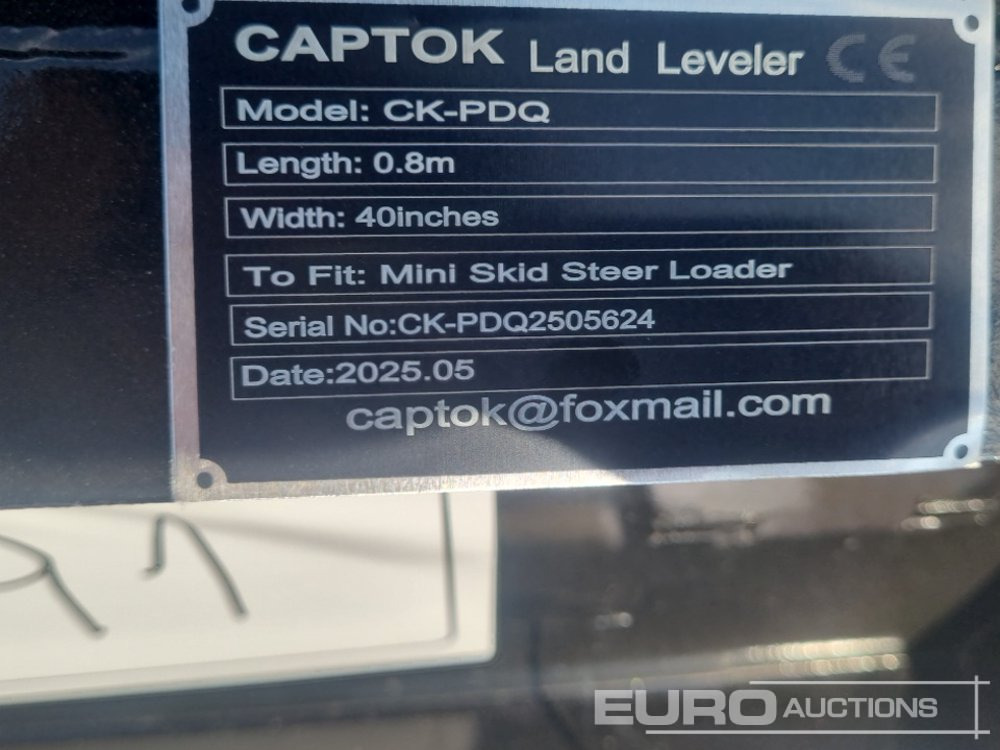 Unused 2025 Captok CK-PDQ - Attachment for Skid steer loader: picture 5 Unused 2025 Captok CK-PDQ - Attachment for Skid steer loader: picture 5