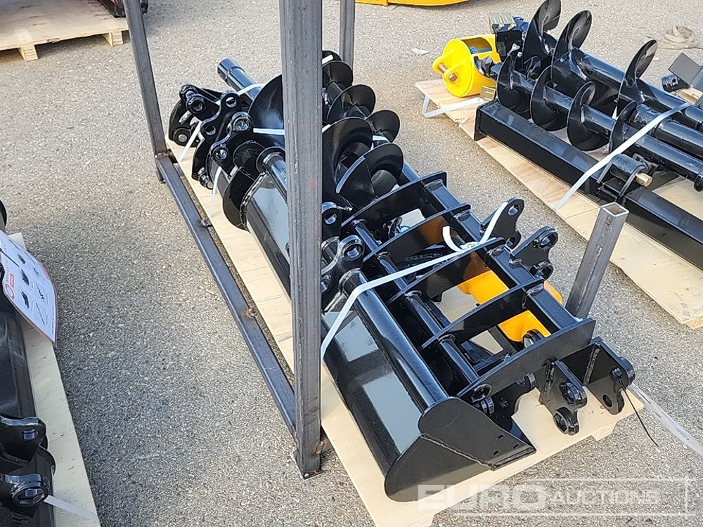 Unused 2025 Captok QTY (8 of) Rake, Ripper, Graber,12" Auger, 16" Auger, 8" Narrow bucket, 24" Bucekt, 32" Bucket To Suit Excavator - Attachment for Excavator: picture 4 Unused 2025 Captok QTY (8 of) Rake, Ripper, Graber,12" Auger, 16" Auger, 8" Narrow bucket, 24" Bucekt, 32" Bucket To Suit Excavator - Attachment for Excavator: picture 4