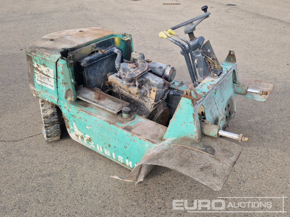 Mitsibishi Forklift, 2 Stage Free Mast Lift, Forks (Incomplete) - Forklift: picture 2 Mitsibishi Forklift, 2 Stage Free Mast Lift, Forks (Incomplete) - Forklift: picture 2