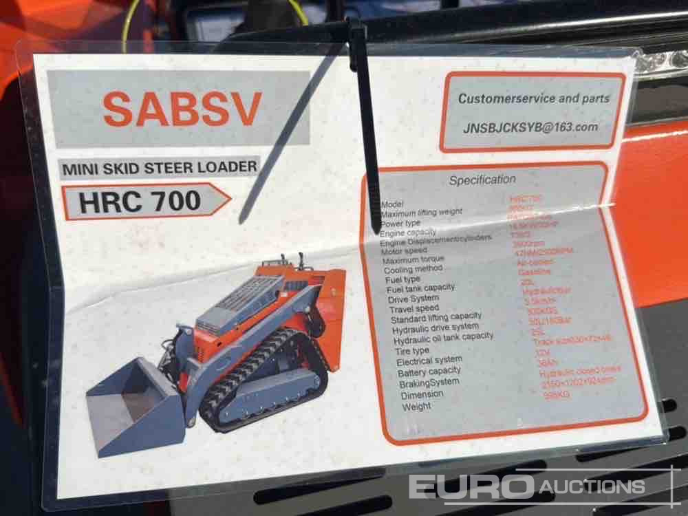 Skid steer loader Unused 2024 SABSV HRC700: picture 28