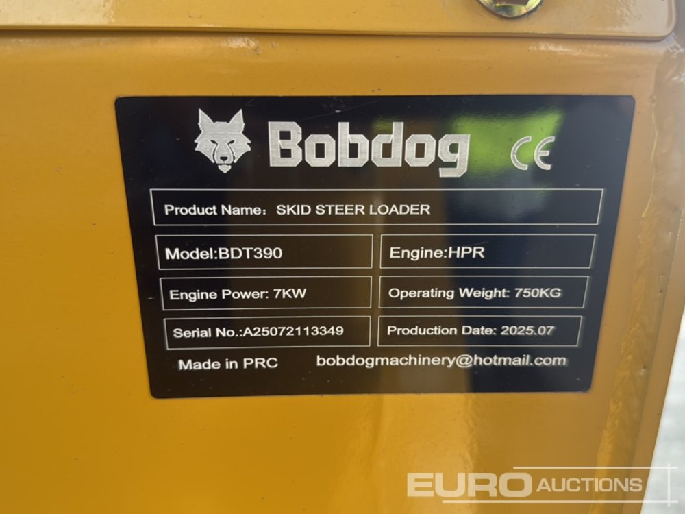 Skid steer loader Unused 2025 Bobdog BDT390: picture 31