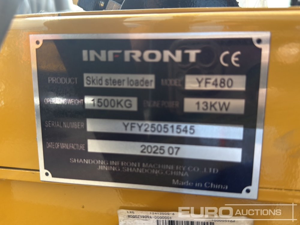 Skid steer loader Unused 2025 Infront YF480: picture 28