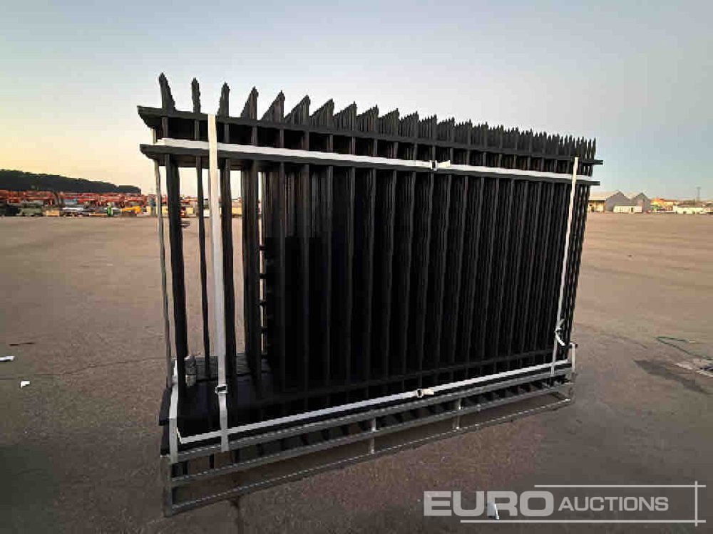 Unused 2025 KMY Industrial Iron Site Fence, Qty (20 of) Fence Panels, (20 of) Posts (W10XH6') Powder Coated Surface - Tool/ Equipment: picture 5 Unused 2025 KMY Industrial Iron Site Fence, Qty (20 of) Fence Panels, (20 of) Posts (W10XH6') Powder Coated Surface - Tool/ Equipment: picture 5