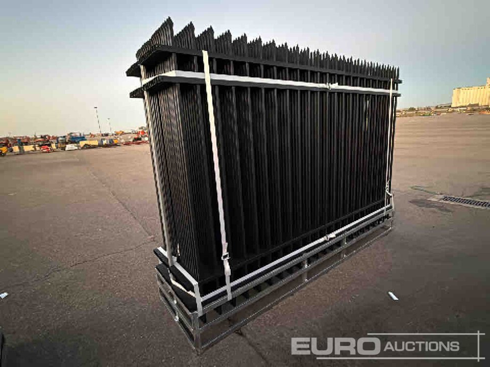 Unused 2025 KMY Industrial Iron Site Fence, Qty (20 of) Fence Panels, (20 of) Posts (W10XH6') Powder Coated Surface - Tool/ Equipment: picture 4 Unused 2025 KMY Industrial Iron Site Fence, Qty (20 of) Fence Panels, (20 of) Posts (W10XH6') Powder Coated Surface - Tool/ Equipment: picture 4