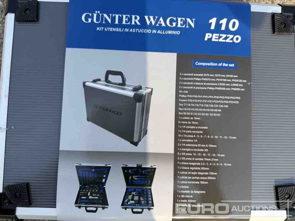 Workshop equipment Unused Günter Wagen 110 Pcs Tool Case / Caja Herramientas: picture 8