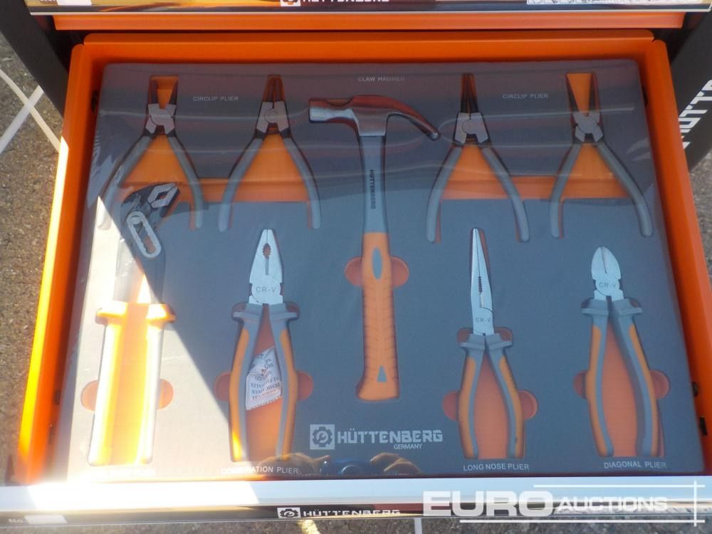Workshop equipment Unused Huttenberg Tools Trolley, 220Pcs, Complete with Tools, 6 Drawers  / Carro Porta Herramientas Completo, 6 Cajones: picture 10
