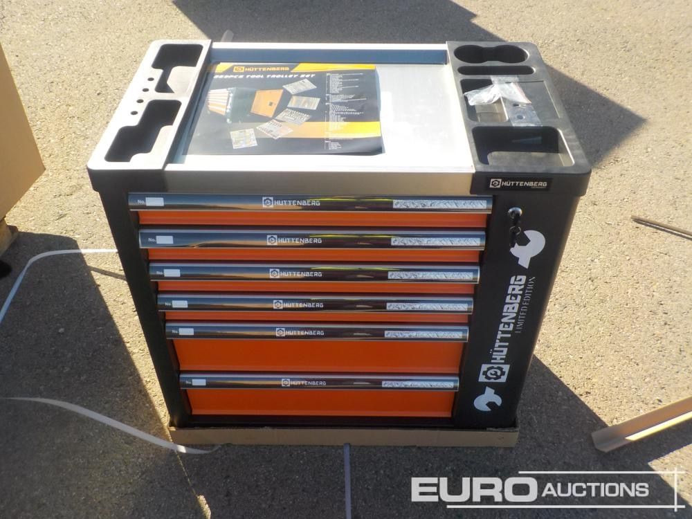 Unused Huttenberg Tools Trolley, 220Pcs, Complete with Tools, 6 Drawers / Carro Porta Herramientas Completo, 6 Cajones - Workshop equipment: picture 2 Unused Huttenberg Tools Trolley, 220Pcs, Complete with Tools, 6 Drawers / Carro Porta Herramientas Completo, 6 Cajones - Workshop equipment: picture 2