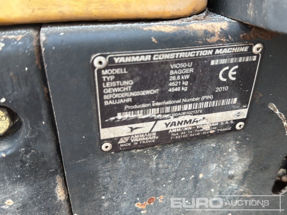 Mini excavator Yanmar ViO50-U: picture 41