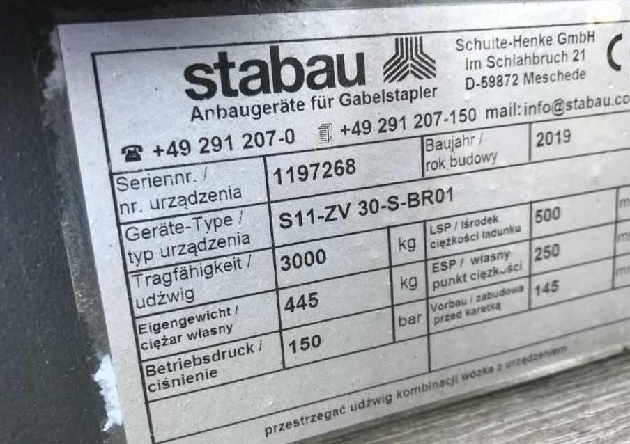Stabau S11-ZV-30-S-BR01 - Attachment: picture 1 Stabau S11-ZV-30-S-BR01 - Attachment: picture 1