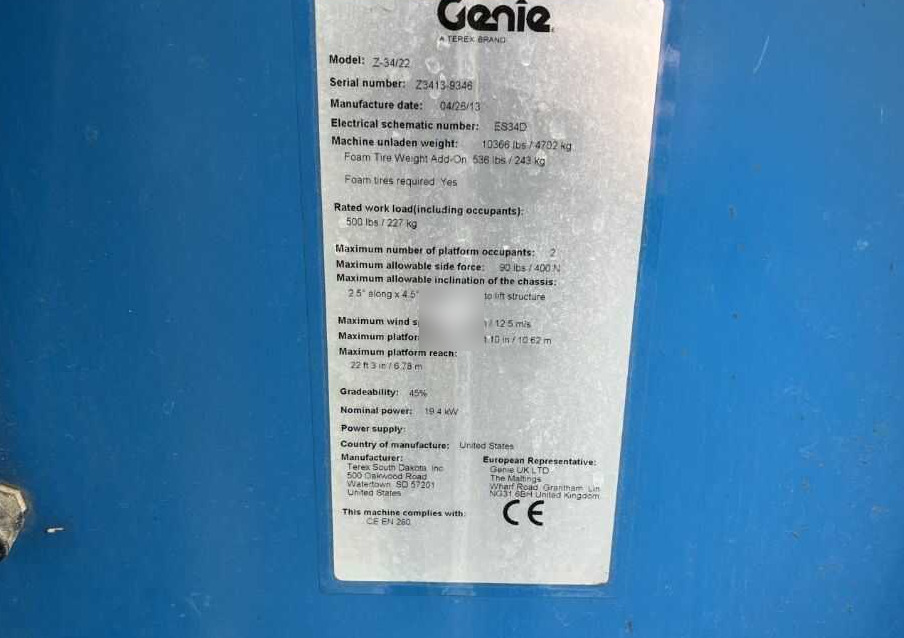 Genie Z-34/22 - Articulated boom: picture 4 Genie Z-34/22 - Articulated boom: picture 4
