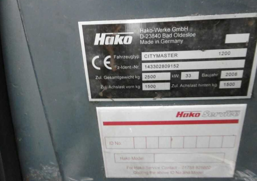 Road sweeper Hako CityMaster 1200: picture 8