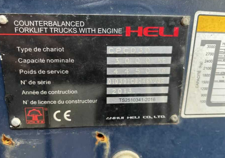 Heli CPCD30 - Diesel forklift: picture 4 Heli CPCD30 - Diesel forklift: picture 4