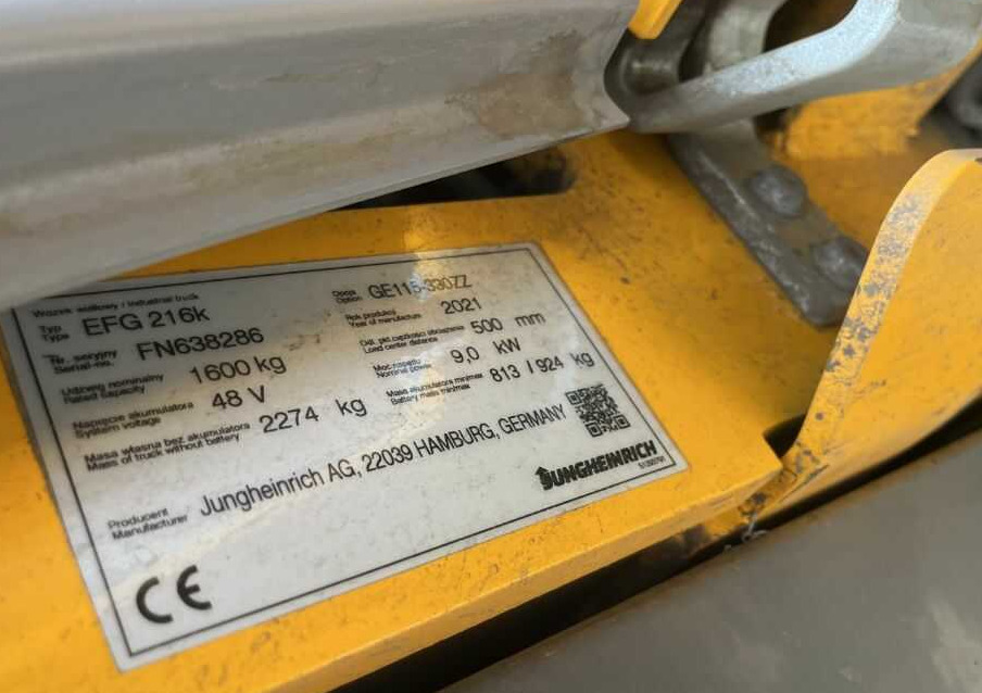 Jungheinrich EFG216k - Electric forklift: picture 4 Jungheinrich EFG216k - Electric forklift: picture 4
