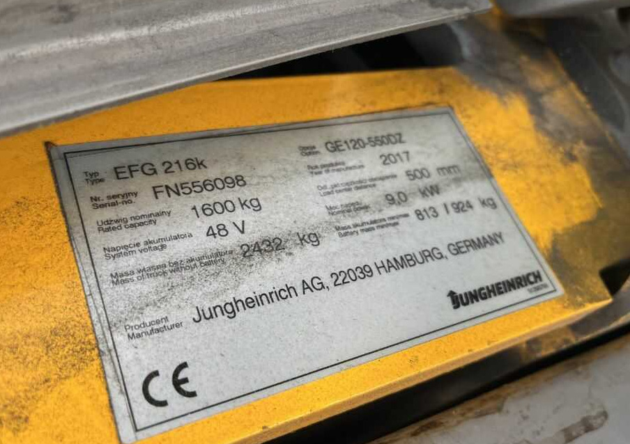 Jungheinrich EFG216k - Electric forklift: picture 4 Jungheinrich EFG216k - Electric forklift: picture 4