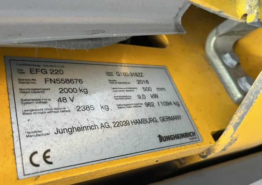 Jungheinrich EFG220 - Electric forklift: picture 4 Jungheinrich EFG220 - Electric forklift: picture 4