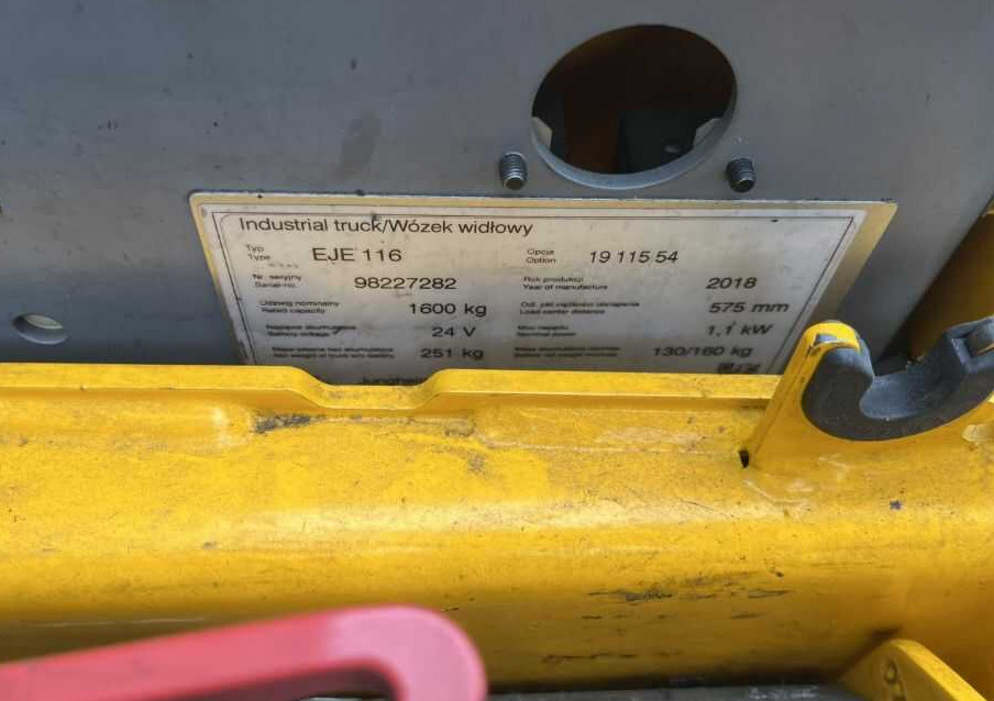 Jungheinrich EJE116 - Pallet truck: picture 4 Jungheinrich EJE116 - Pallet truck: picture 4