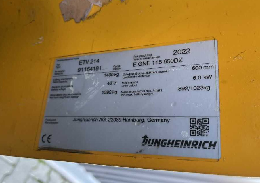 Jungheinrich ETV214 - Reach truck: picture 4 Jungheinrich ETV214 - Reach truck: picture 4