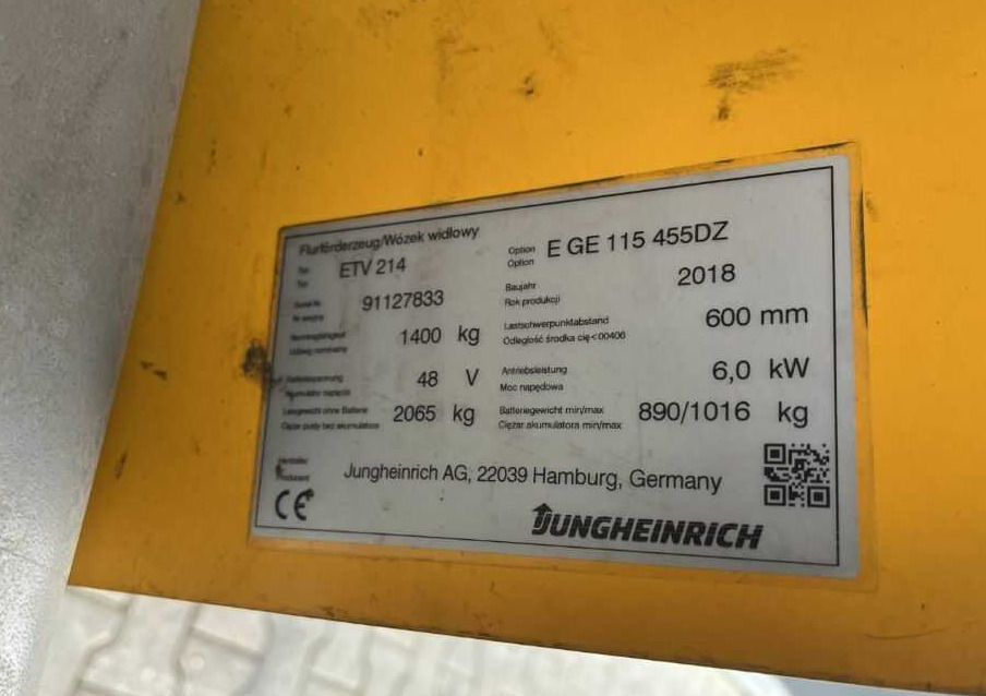 Jungheinrich ETV214 - Reach truck: picture 4 Jungheinrich ETV214 - Reach truck: picture 4
