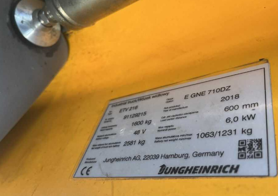 Jungheinrich ETV216 - Reach truck: picture 4 Jungheinrich ETV216 - Reach truck: picture 4
