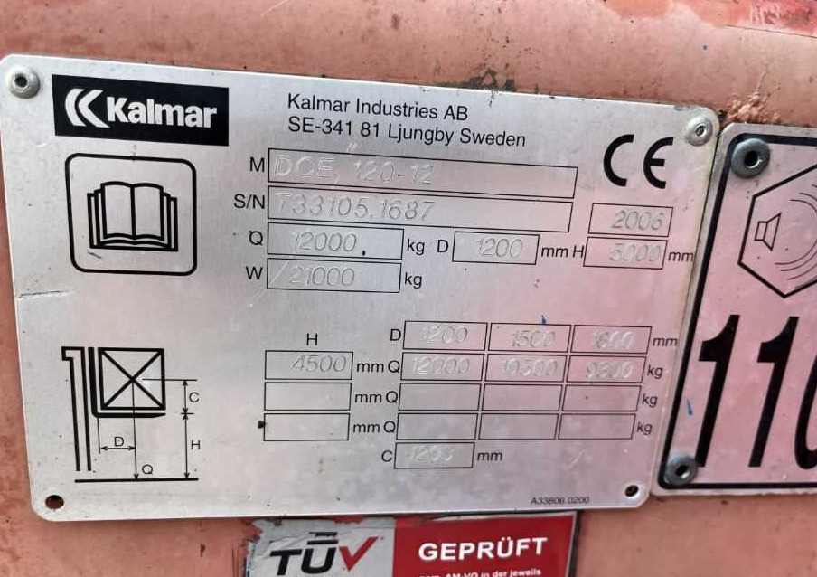 Kalmar DCE120-12 - Diesel forklift: picture 4 Kalmar DCE120-12 - Diesel forklift: picture 4