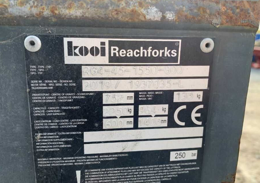 Kooi RG4-45-1550 - Boom for Material handling equipment: picture 1 Kooi RG4-45-1550 - Boom for Material handling equipment: picture 1