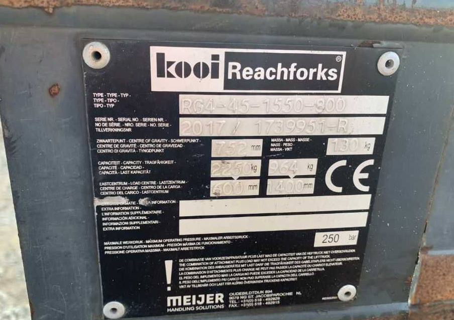 Kooi RG4-45-1550 - Boom for Material handling equipment: picture 2 Kooi RG4-45-1550 - Boom for Material handling equipment: picture 2
