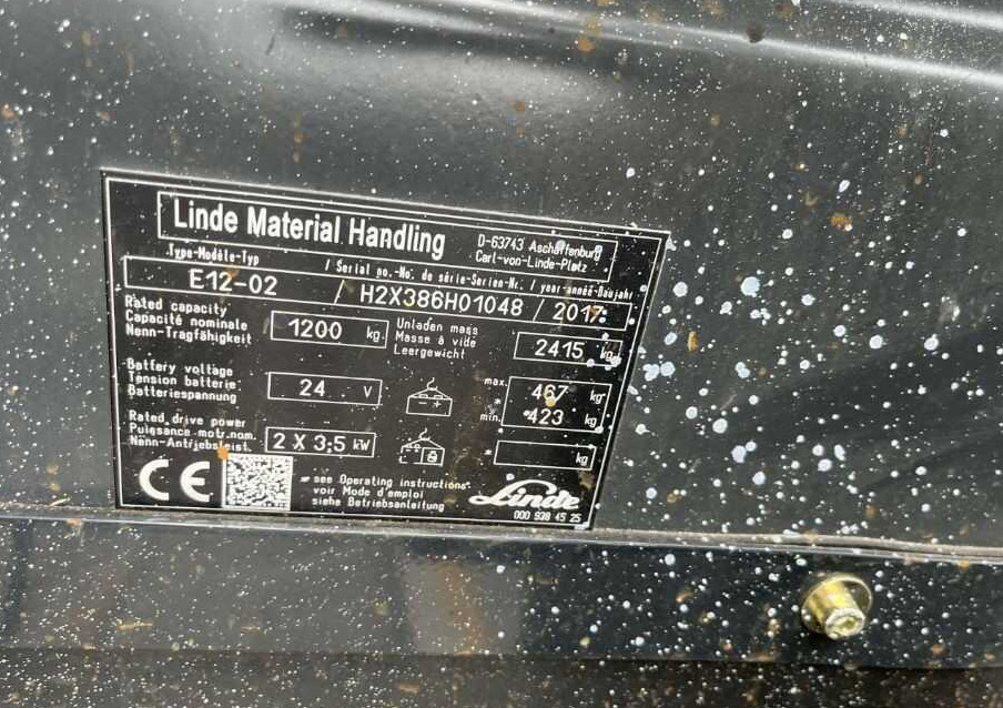 Linde E12-02 - Electric forklift: picture 4 Linde E12-02 - Electric forklift: picture 4