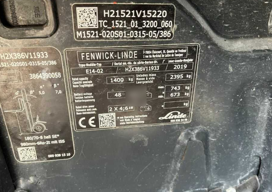 Linde E14-02 - Electric forklift: picture 4 Linde E14-02 - Electric forklift: picture 4
