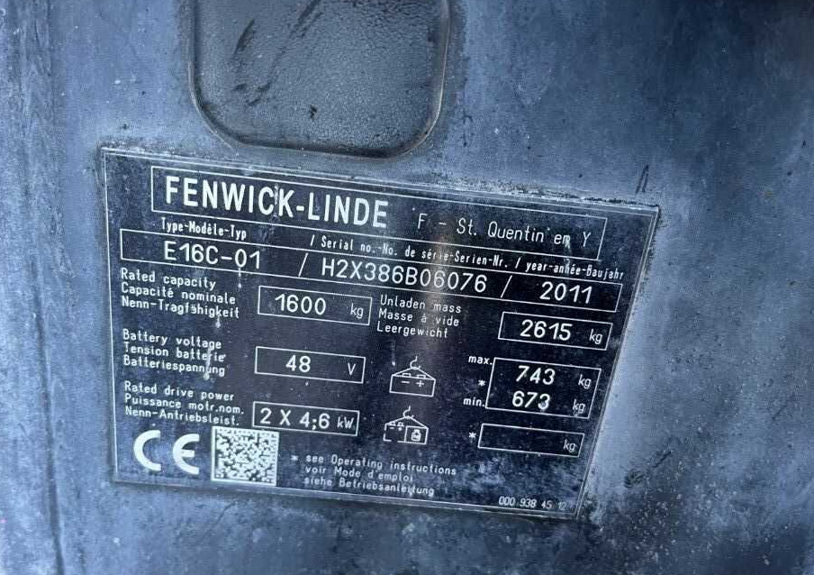 Linde E16C-01 - Electric forklift: picture 4 Linde E16C-01 - Electric forklift: picture 4
