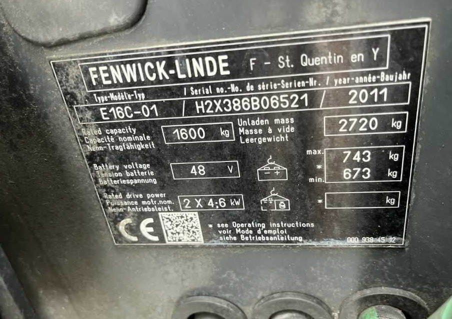 Linde E16C-01 - Electric forklift: picture 4 Linde E16C-01 - Electric forklift: picture 4