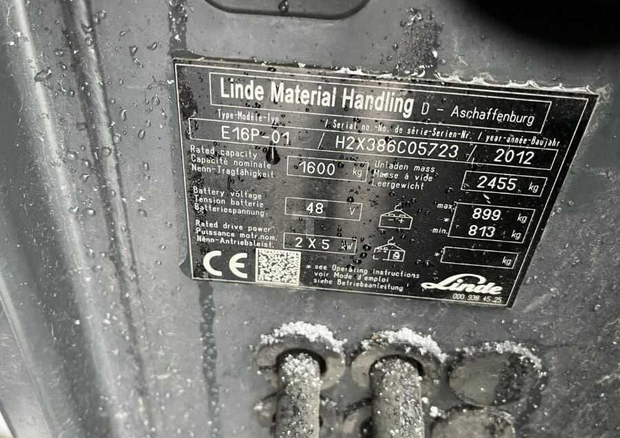 Linde E16P-01 - Electric forklift: picture 4 Linde E16P-01 - Electric forklift: picture 4