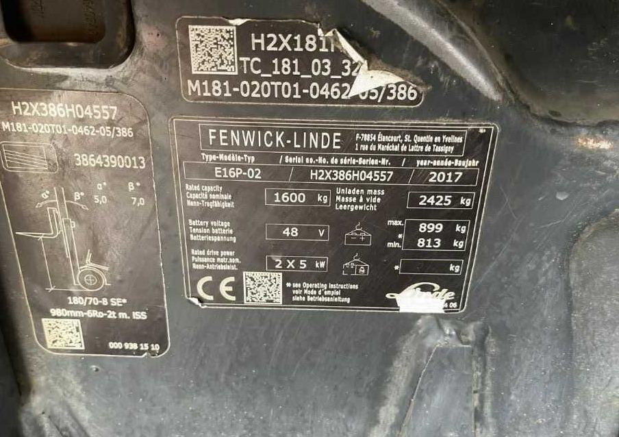 Linde E16P-02 - Electric forklift: picture 4 Linde E16P-02 - Electric forklift: picture 4