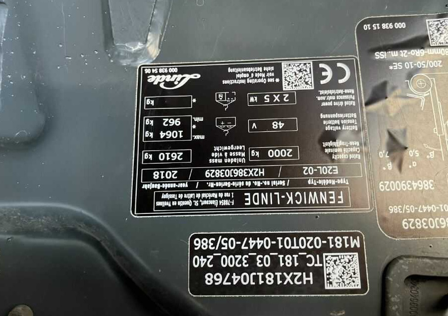 Linde E20L-02 - Electric forklift: picture 4 Linde E20L-02 - Electric forklift: picture 4