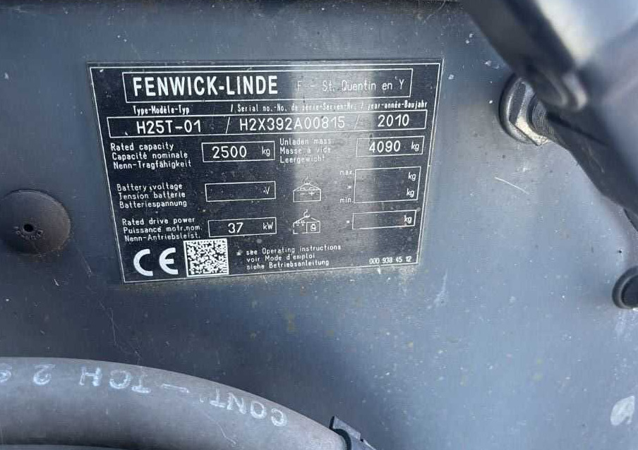 Linde H25T-01 - LPG forklift: picture 4 Linde H25T-01 - LPG forklift: picture 4