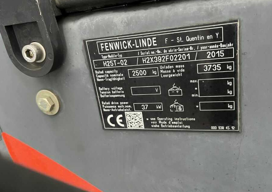 Linde H25T-02 - LPG forklift: picture 5 Linde H25T-02 - LPG forklift: picture 5