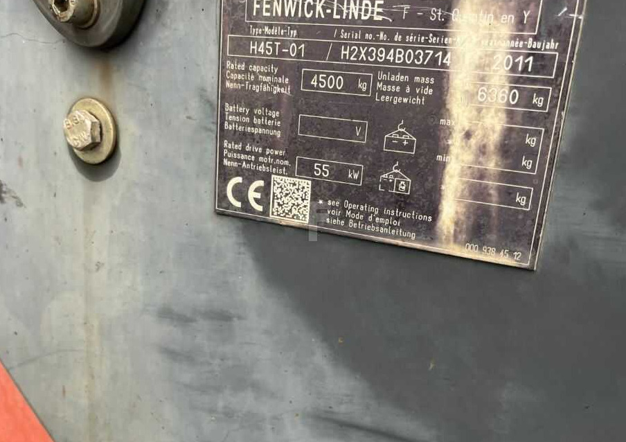 Linde H45T-01 - LPG forklift: picture 4 Linde H45T-01 - LPG forklift: picture 4