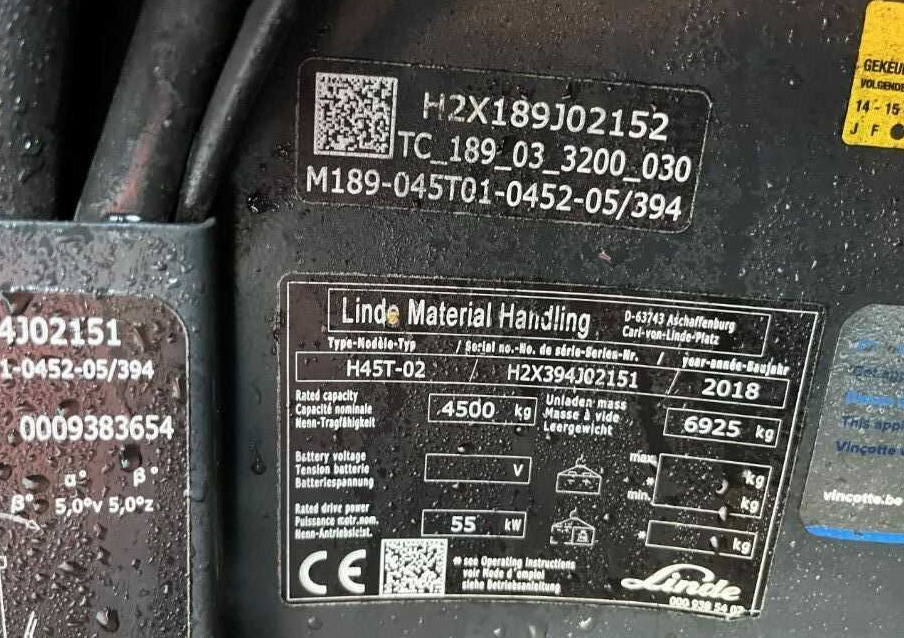 Linde H45T-02 - LPG forklift: picture 4 Linde H45T-02 - LPG forklift: picture 4