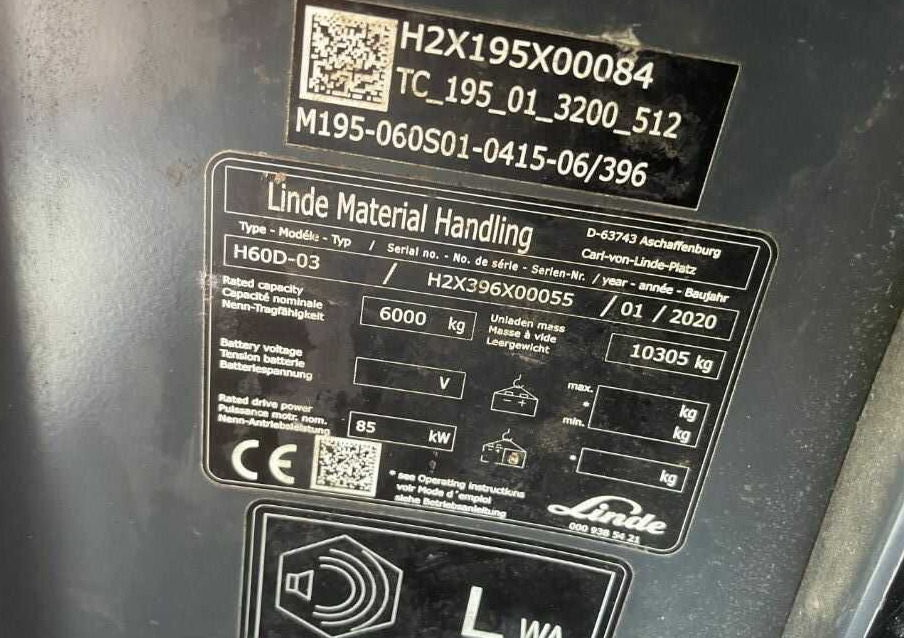 Linde H60D-03 - Diesel forklift: picture 4 Linde H60D-03 - Diesel forklift: picture 4